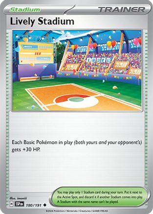 Lively Stadium (180) [SV08: Surging Sparks] Reverse Holofoil - Deck Out Gaming
