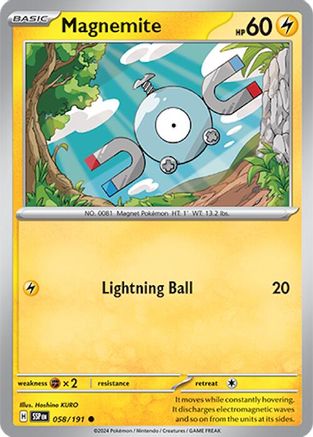 Magnemite (58) [SV08: Surging Sparks] Reverse Holofoil