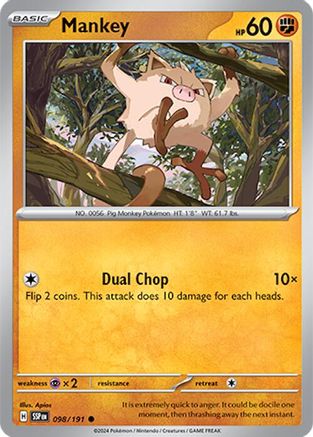 Mankey (98) [SV08: Surging Sparks] - Deck Out Gaming