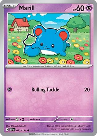 Marill (73) [SV08: Surging Sparks] Reverse Holofoil - Deck Out Gaming
