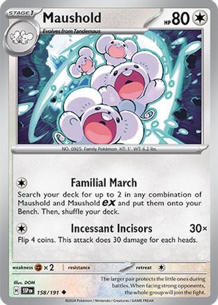 Maushold (158) [SV08: Surging Sparks] Reverse Holofoil - Deck Out Gaming