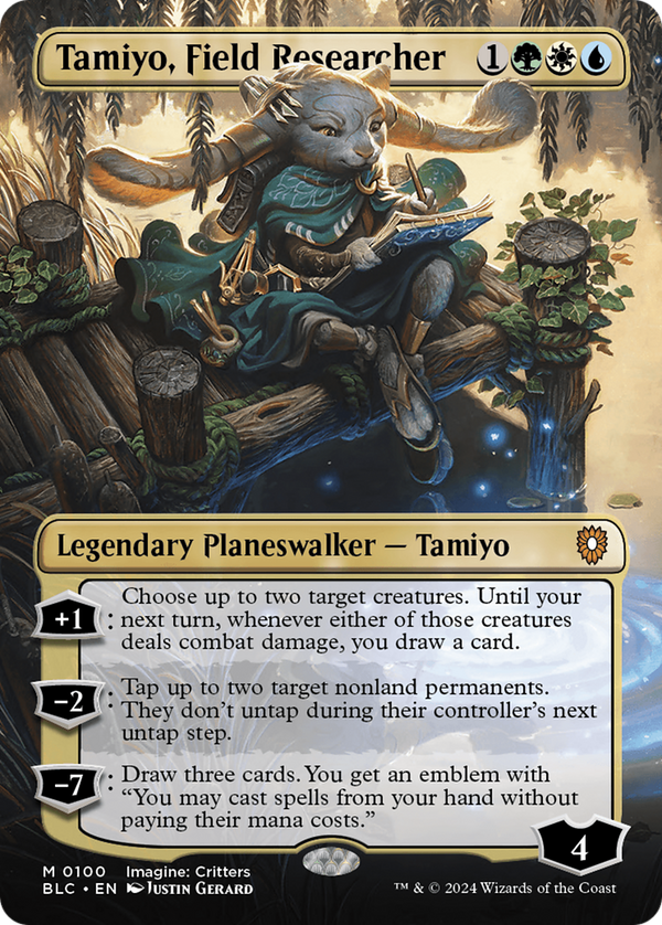 Tamiyo, Field Researcher (Borderless) (100) [Bloomburrow Commander] - Deck Out Gaming