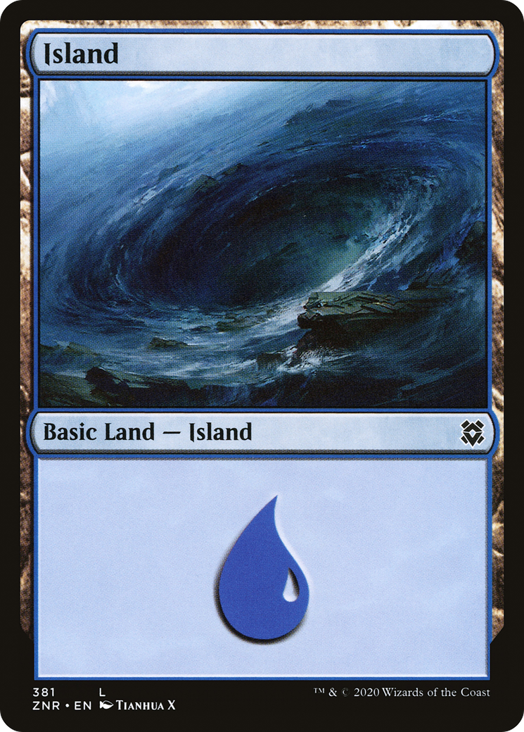 Island (381) [Zendikar Rising] - Deck Out Gaming