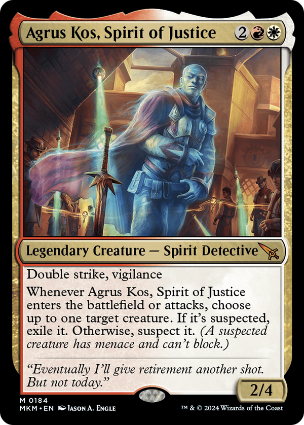 Agrus Kos, Spirit of Justice (184) [Murders at Karlov Manor] - Deck Out Gaming