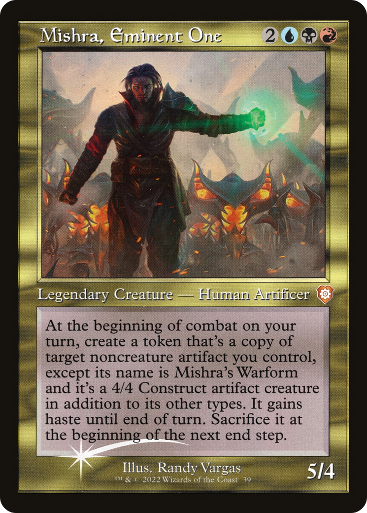 Mishra, Eminent One (Display Commander) - Thick Stock (39) [The Brothers' War Commander] foil - Deck Out Gaming