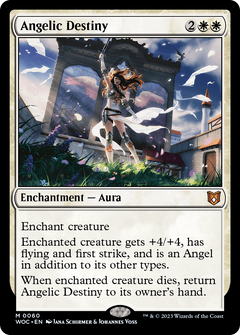 Angelic Destiny (60) [Wilds of Eldraine Commander] - Deck Out Gaming