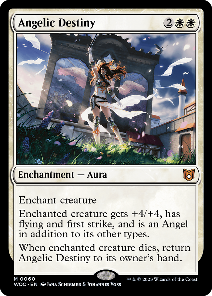 Angelic Destiny (60) [Wilds of Eldraine Commander] - Deck Out Gaming
