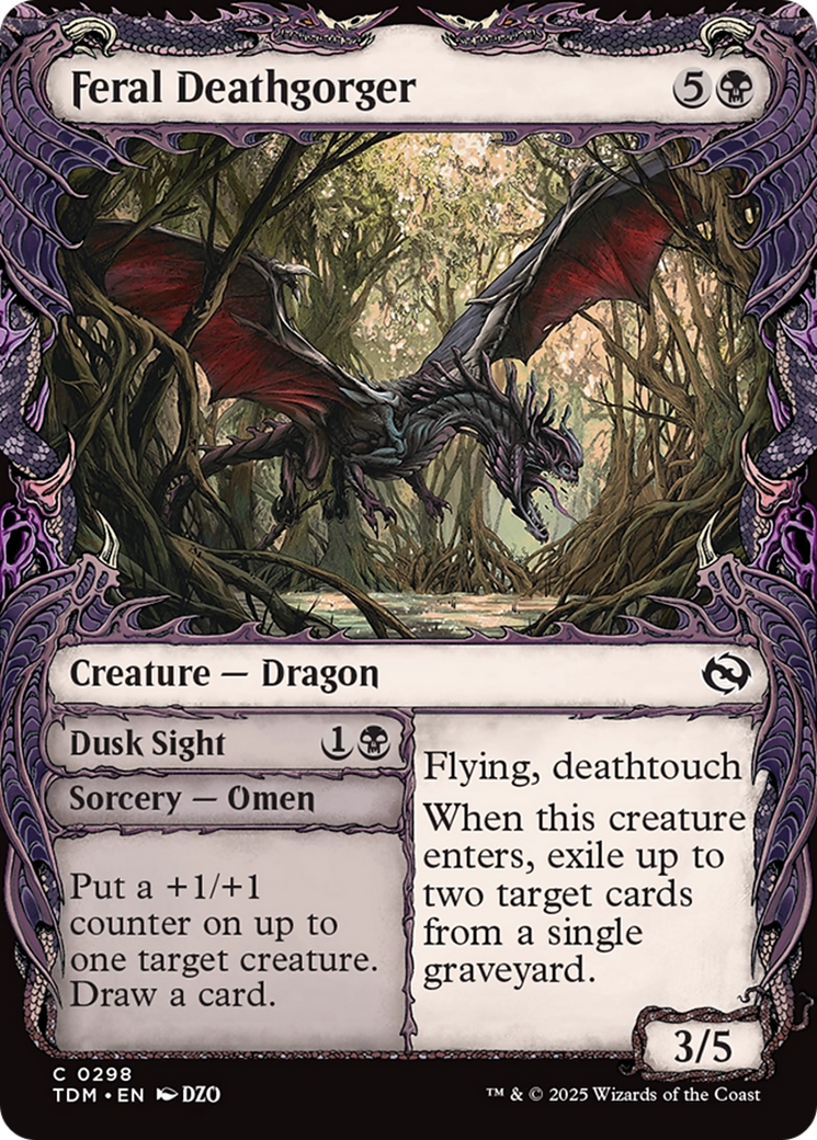 Feral Deathgorger (Showcase) (298) [Tarkir: Dragonstorm] - Deck Out Gaming