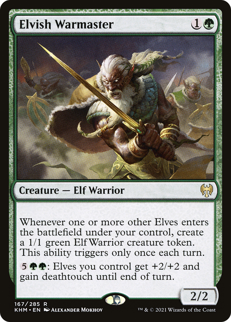 Elvish Warmaster (167) [Kaldheim] - Deck Out Gaming