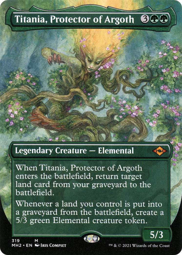 Titania, Protector of Argoth (Borderless) (319) [Modern Horizons 2] - Deck Out Gaming