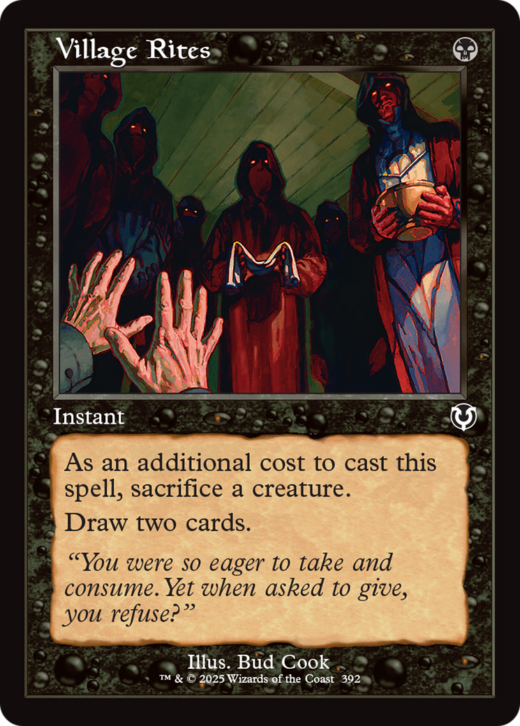 Village Rites (Retro Frame) (392) [Innistrad Remastered] - Deck Out Gaming