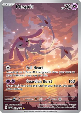 Mesprit - 204/191 (204) [SV08: Surging Sparks] Holofoil - Deck Out Gaming