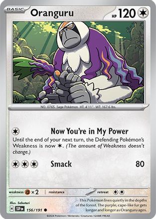 Oranguru (156) [SV08: Surging Sparks] Reverse Holofoil - Deck Out Gaming