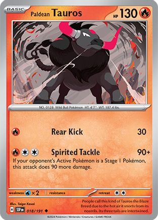 Paldean Tauros (18) [SV08: Surging Sparks]