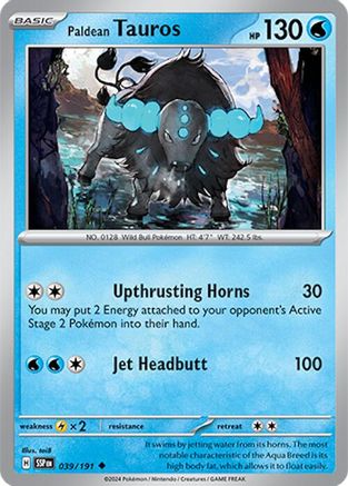 Paldean Tauros (39) [SV08: Surging Sparks]