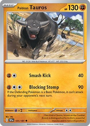 Paldean Tauros (101) [SV08: Surging Sparks]