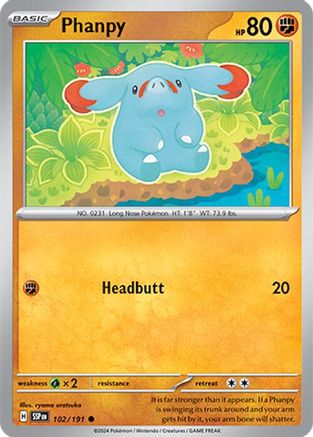 Phanpy - 102/191 (102) [SV08: Surging Sparks] - Deck Out Gaming