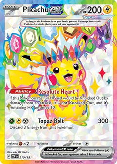 Pikachu ex - 219/191 (219) [SV08: Surging Sparks] Holofoil - Deck Out Gaming