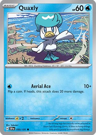 Quaxly (50) [SV08: Surging Sparks] Reverse Holofoil - Deck Out Gaming