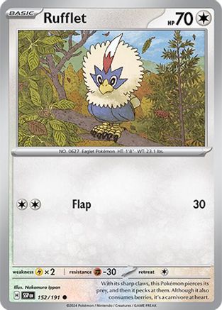 Rufflet (152) [SV08: Surging Sparks] Reverse Holofoil