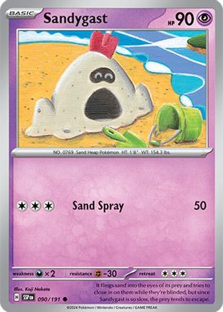 Sandygast (90) [SV08: Surging Sparks] Reverse Holofoil - Deck Out Gaming