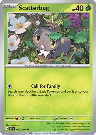 Scatterbug (5) [SV08: Surging Sparks] - Deck Out Gaming