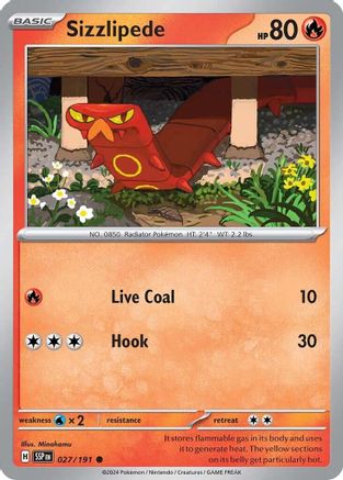 Sizzlipede (27) [SV08: Surging Sparks] Reverse Holofoil - Deck Out Gaming