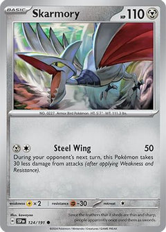Skarmory - 124/191 (124) [SV08: Surging Sparks] Reverse Holofoil - Deck Out Gaming