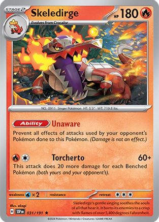 Skeledirge (31) [SV08: Surging Sparks] Holofoil - Deck Out Gaming