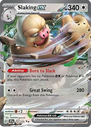 Slaking ex - 147/191 (147) [SV08: Surging Sparks] Holofoil - Deck Out Gaming
