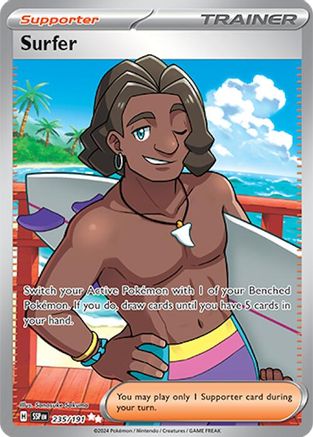 Surfer - 235/191 (235) [SV08: Surging Sparks] Holofoil - Deck Out Gaming