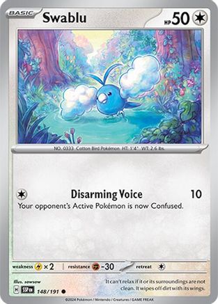 Swablu (148) [SV08: Surging Sparks] Reverse Holofoil