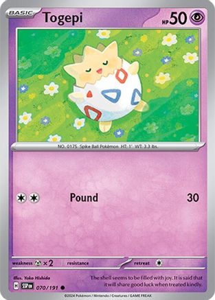Togepi (70) [SV08: Surging Sparks] Reverse Holofoil - Deck Out Gaming
