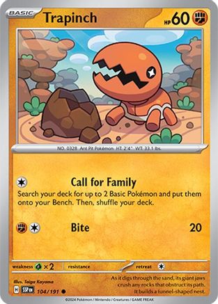 Trapinch (104) [SV08: Surging Sparks] Reverse Holofoil - Deck Out Gaming