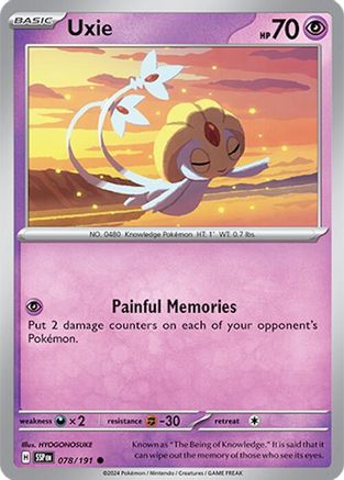 Uxie (78) [SV08: Surging Sparks] Reverse Holofoil - Deck Out Gaming