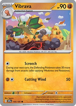 Vibrava - 105/191 (105) [SV08: Surging Sparks] - Deck Out Gaming
