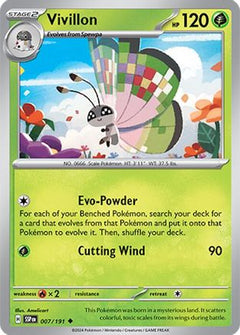 Vivillon - 007/191 (7) [SV08: Surging Sparks] Reverse Holofoil - Deck Out Gaming