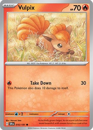 Vulpix (16) [SV08: Surging Sparks] Reverse Holofoil - Deck Out Gaming