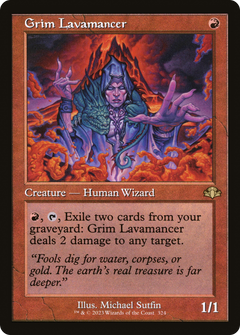 Grim Lavamancer (Retro Frame) (324) [Dominaria Remastered] foil - Deck Out Gaming