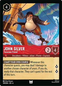 John Silver - Ferocious Friend (109/204) [Azurite Sea] Cold Foil - Deck Out Gaming