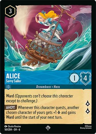 Alice - Savvy Sailor (161/204) [Azurite Sea] - Deck Out Gaming
