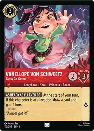 Vanellope von Schweetz - Gutsy Go-Getter (110/204) [Azurite Sea] - Deck Out Gaming