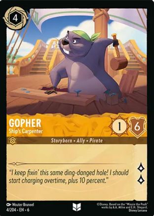 Gopher - Ship's Carpenter (4/204) [Azurite Sea] - Deck Out Gaming