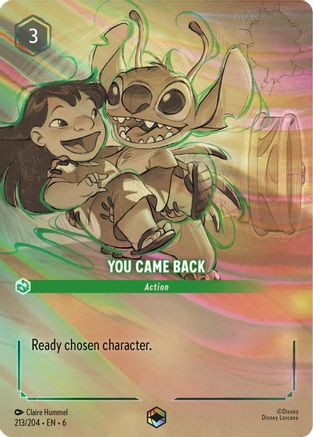 You Came Back (Enchanted) (213/204) [Azurite Sea] Holofoil - Deck Out Gaming