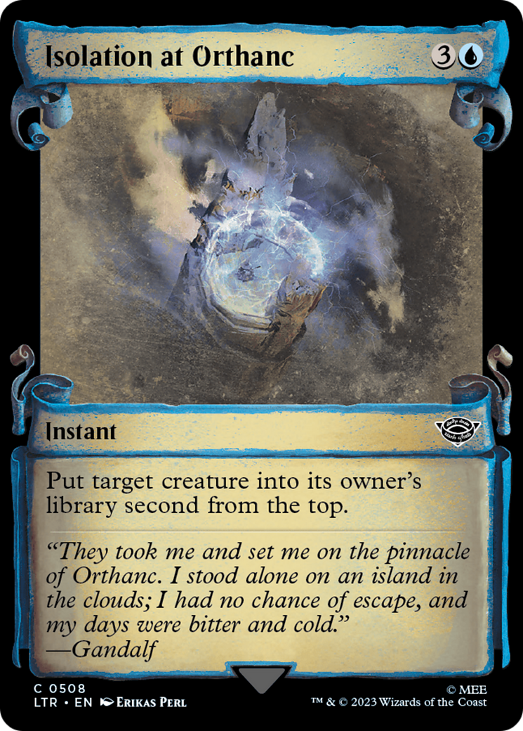 Isolation at Orthanc (Showcase Scrolls) (508) [The Lord of the Rings: Tales of Middle-earth] foil - Deck Out Gaming