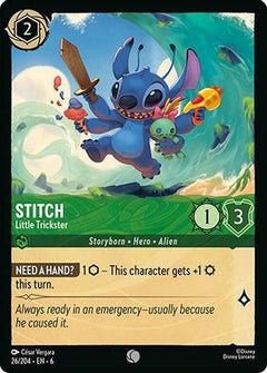 Stitch - Little Trickster (26/204) [Azurite Sea] Cold Foil - Deck Out Gaming