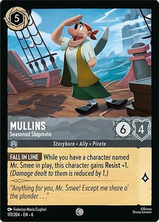 Mullins - Seasoned Shipmate (177/204) [Azurite Sea] Cold Foil - Deck Out Gaming