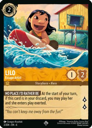 Lilo - Escape Artist (2/204) [Azurite Sea] - Deck Out Gaming