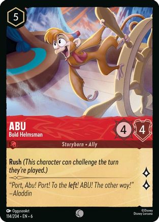 Abu - Bold Helmsman (114/204) [Azurite Sea] Cold Foil - Deck Out Gaming