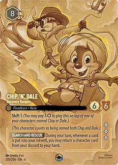Chip 'n' Dale - Recovery Rangers (Enchanted) (205/204) [Azurite Sea] Holofoil - Deck Out Gaming